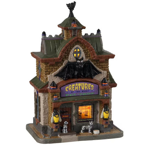 Lemax Spooky Town Creatures of the Night Pet Shop