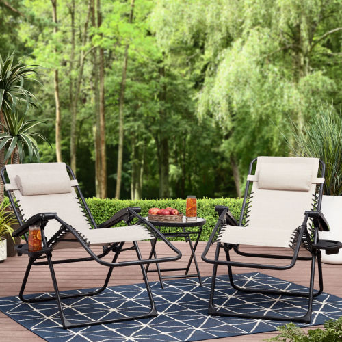 Mainstays Outdoor Zero Gravity Lounger Chairs