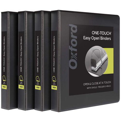 Oxford 1-Inch 3 Ring Binders