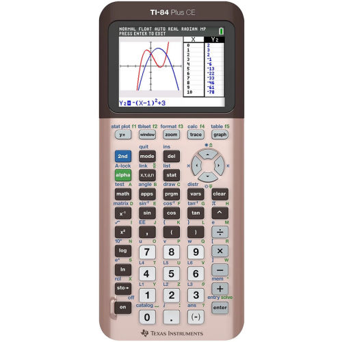 Texas Instruments TI-84 Plus CE Color Rose Gold Graphing Calculator