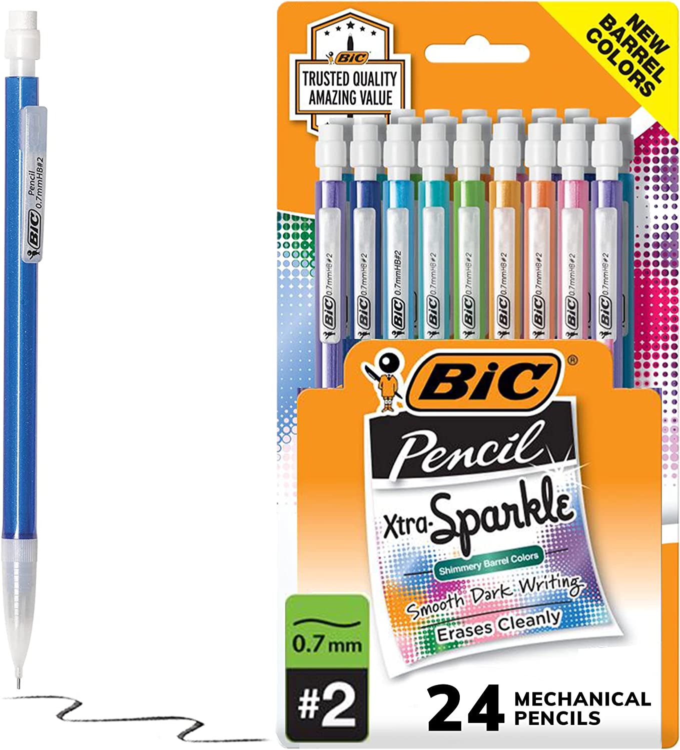 BIC Pencil Xtra Sparkle (24-Count)