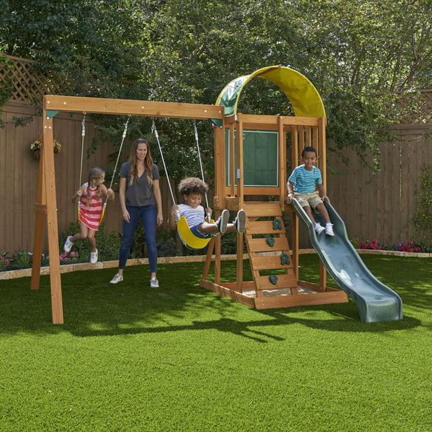 KidKraft Ainsley Wooden Outdoor Swing Set