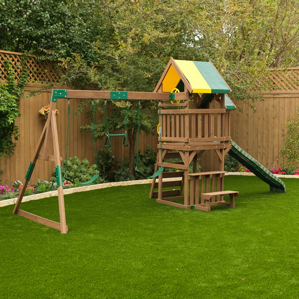 KidKraft Arbor Crest Wooden Swing Set