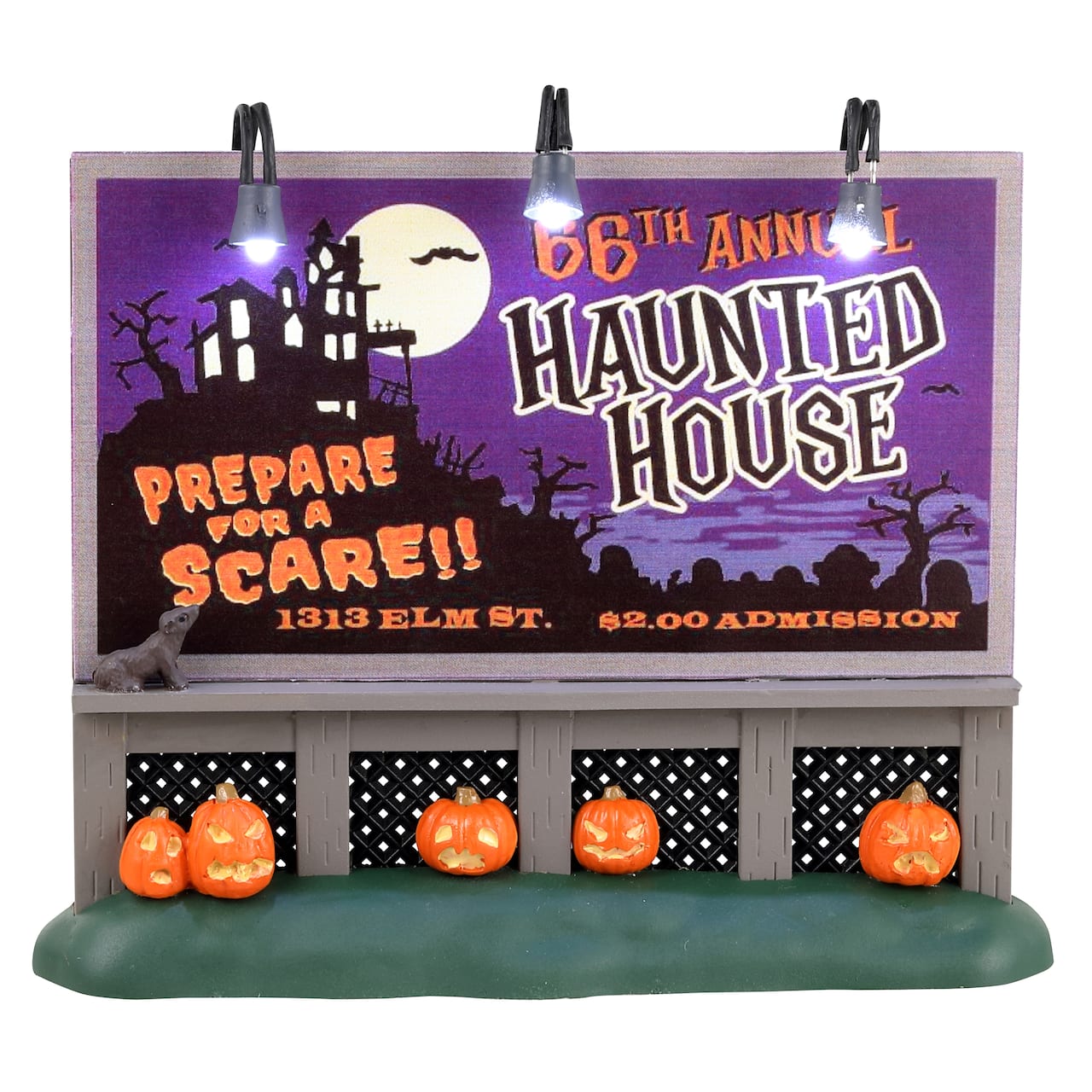 Lemax Spooky Town Haunted House Billboard