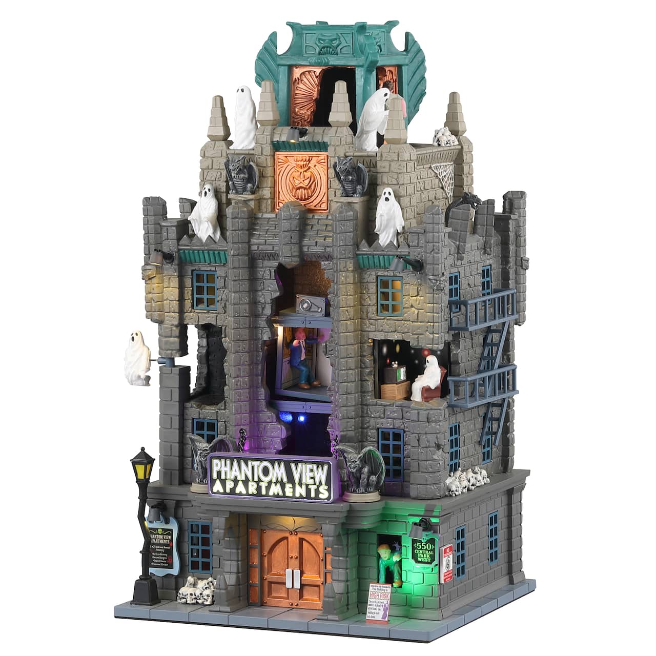 Lemax Spooky Town Phantom View Apartments
