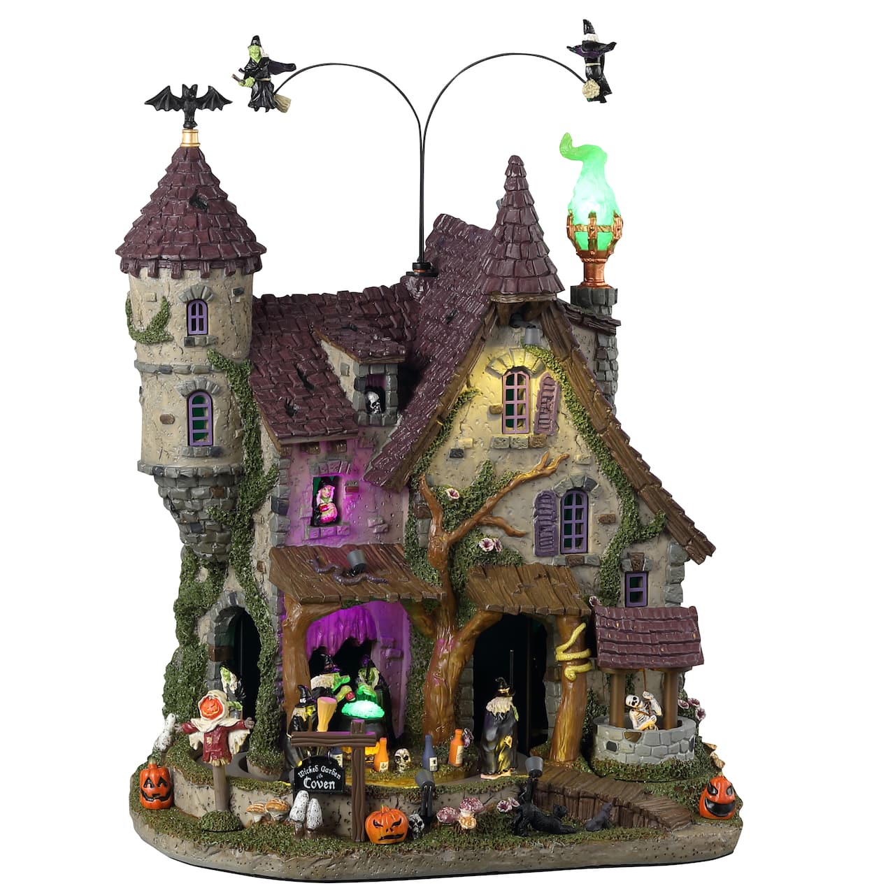 Lemax Spooky Town Wicked Garden Coven