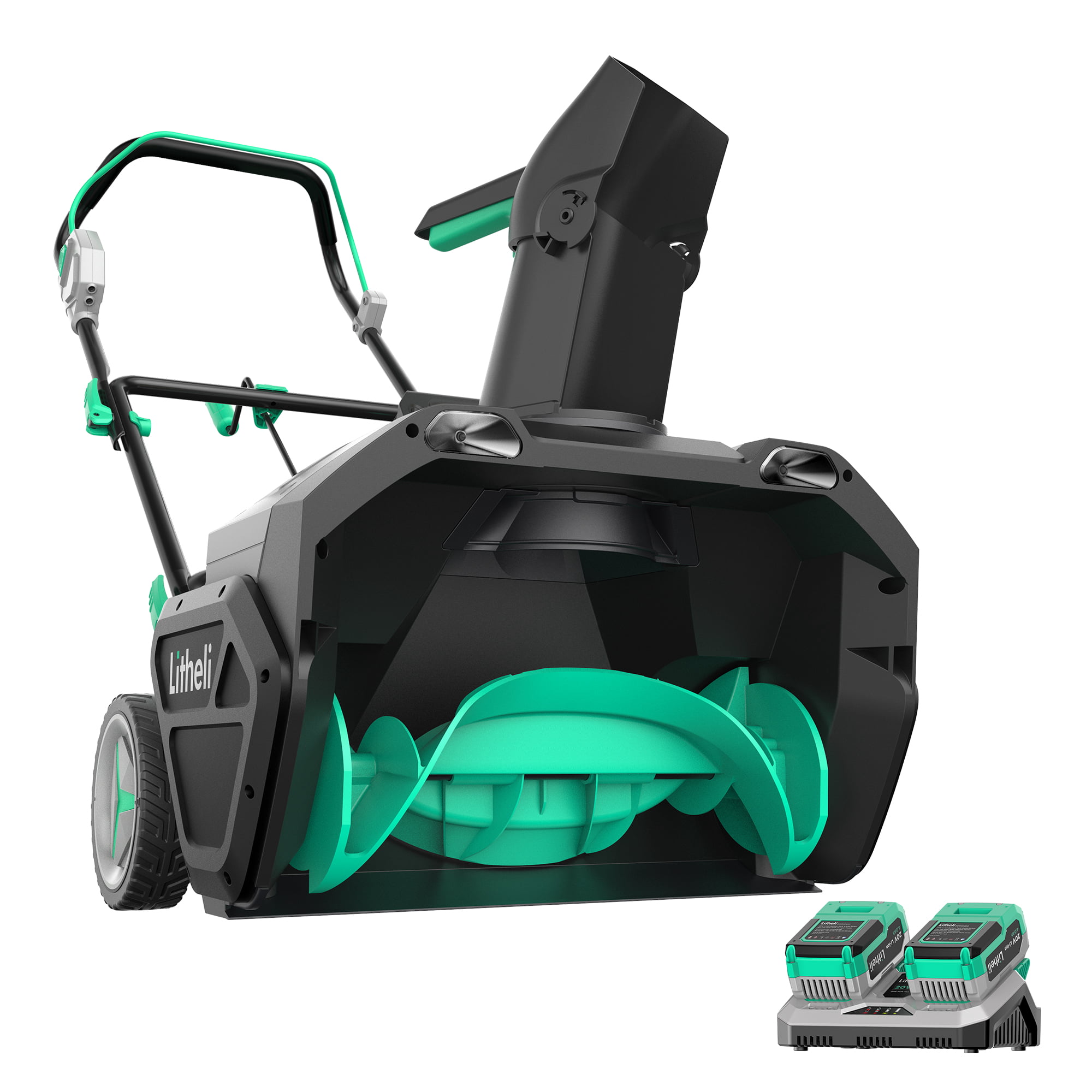Litheli 2X20V 40V 20-Inch Cordless Brushless Snow Blower