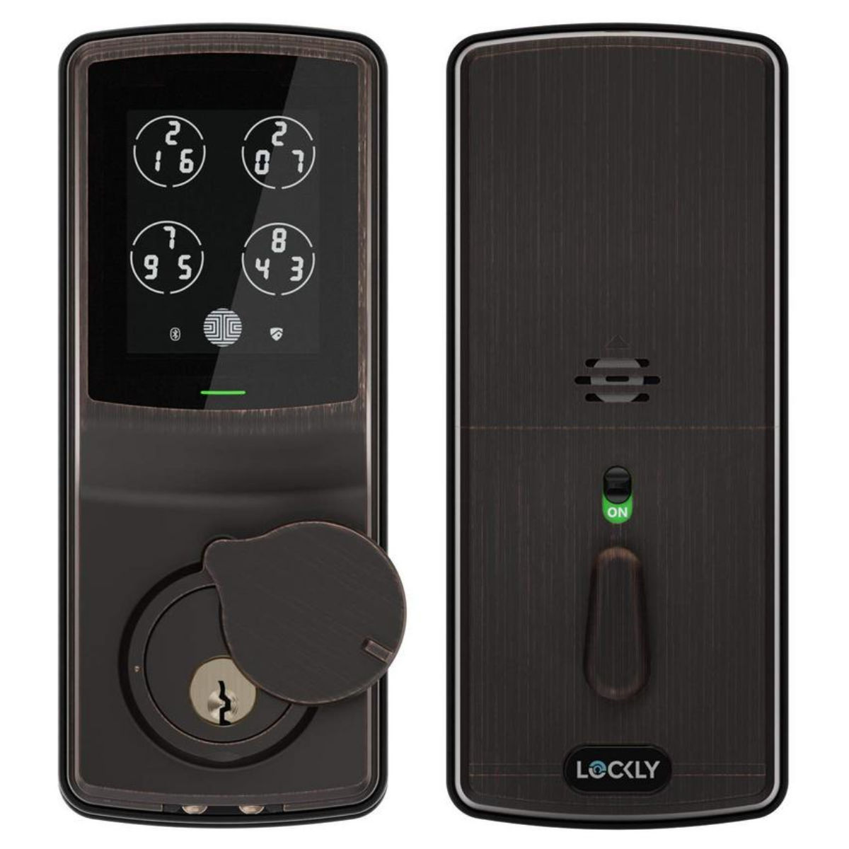 Lockly Secure Single-Cylinder Smart Alarmed Lock Deadbolt