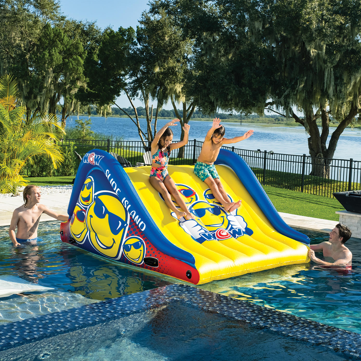 WOW Sports Floating Island Water Slide
