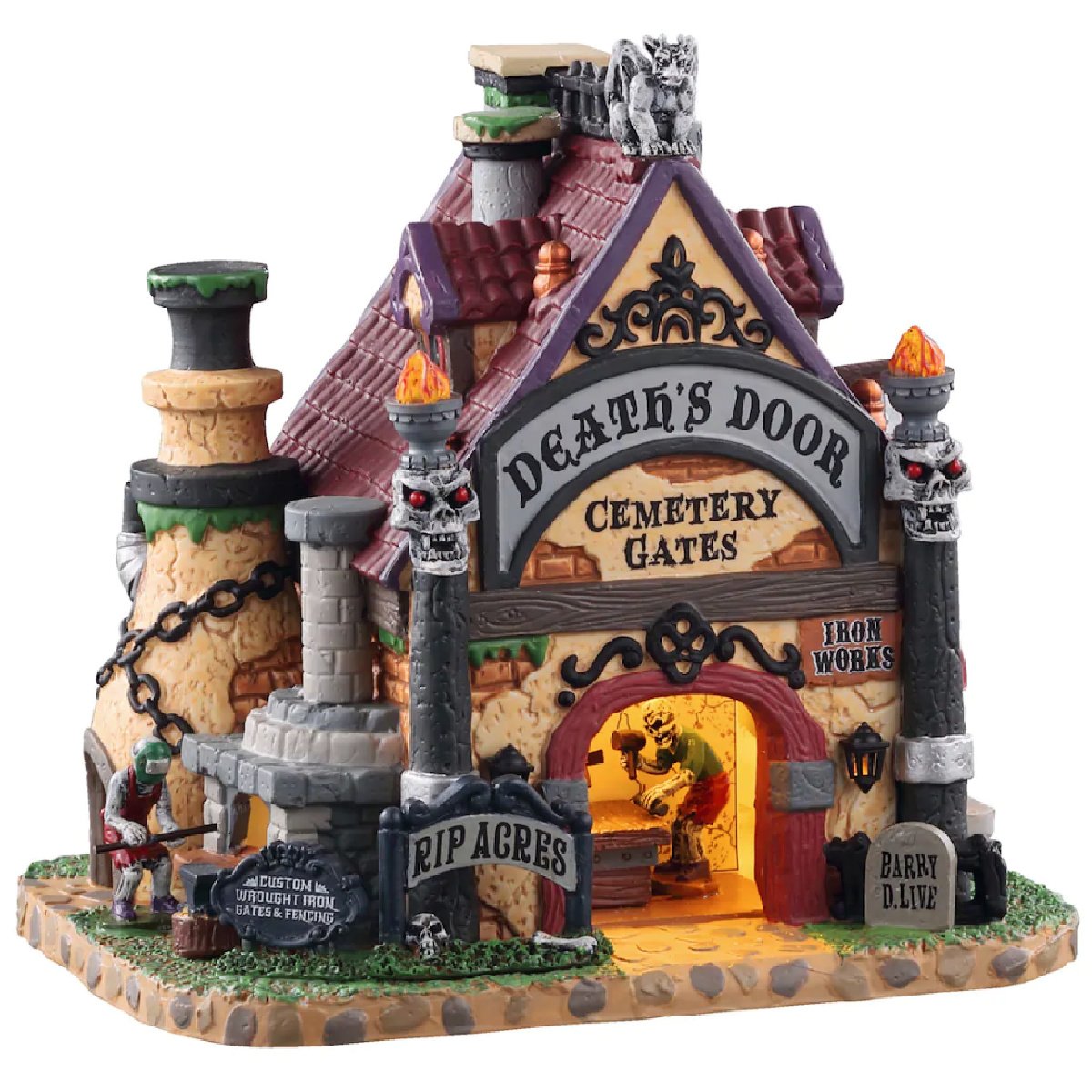 Lemax Spooky Town Death's Door Cemetery Gates