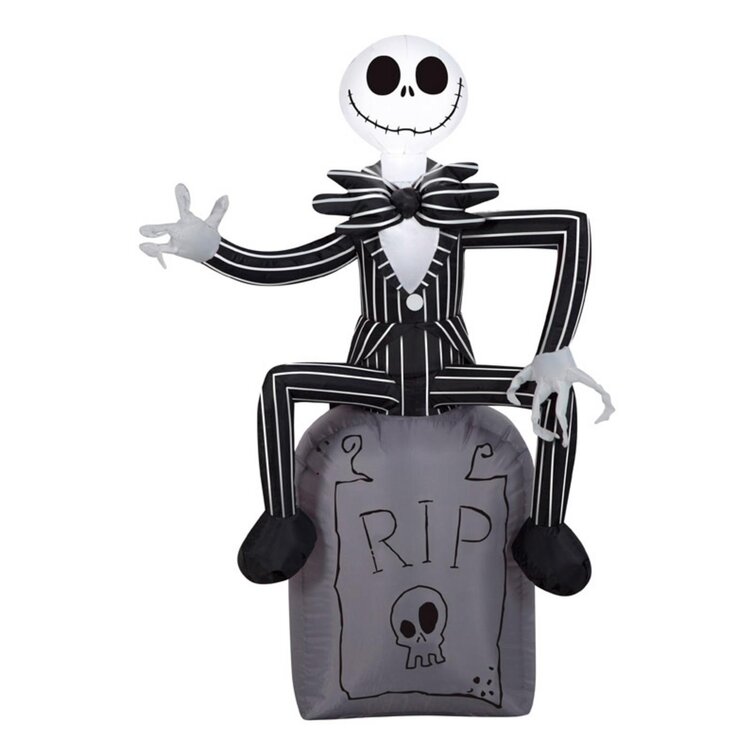 The Holiday Aisle Disney Jack Skellington Tombstone Inflatable