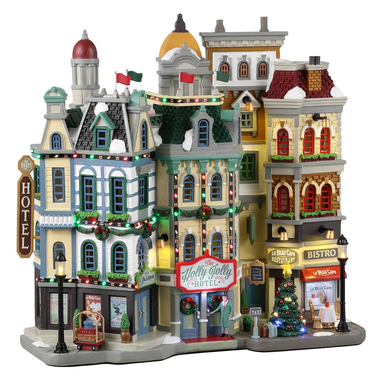 Lemax The Holly Jolly Hotel