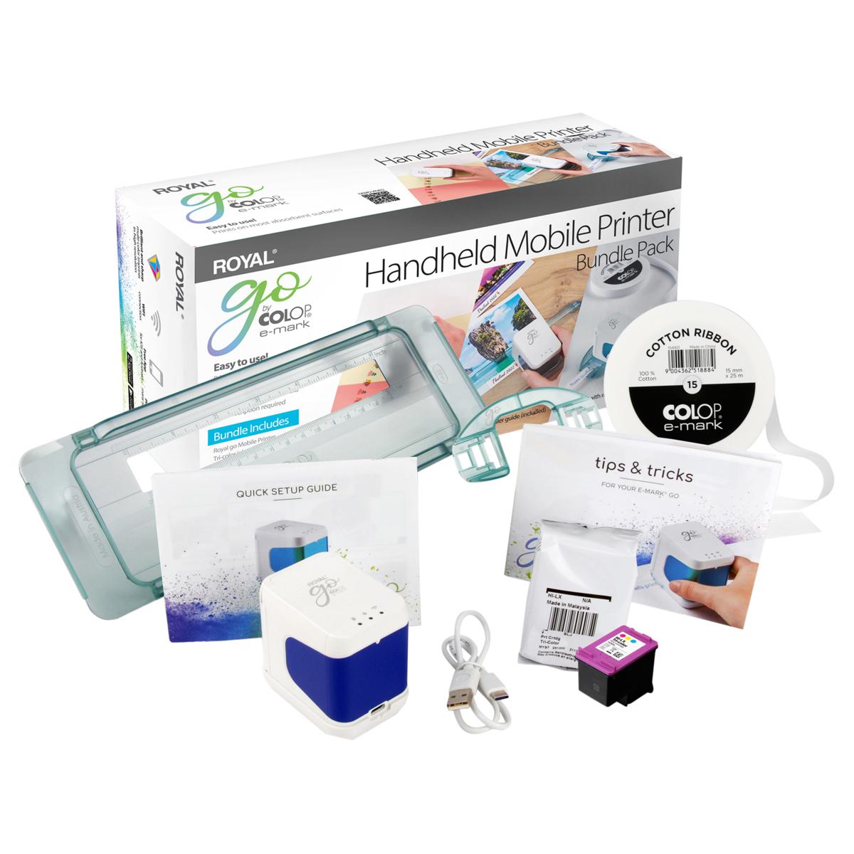 Royal e-mark Go Handheld Color Compact Printer