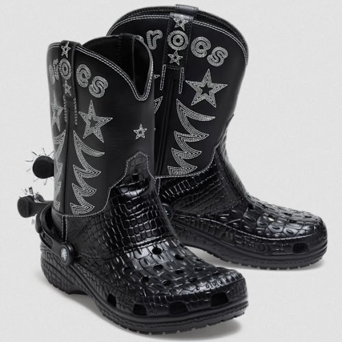 Crocs Cowboy Boots with Spurs