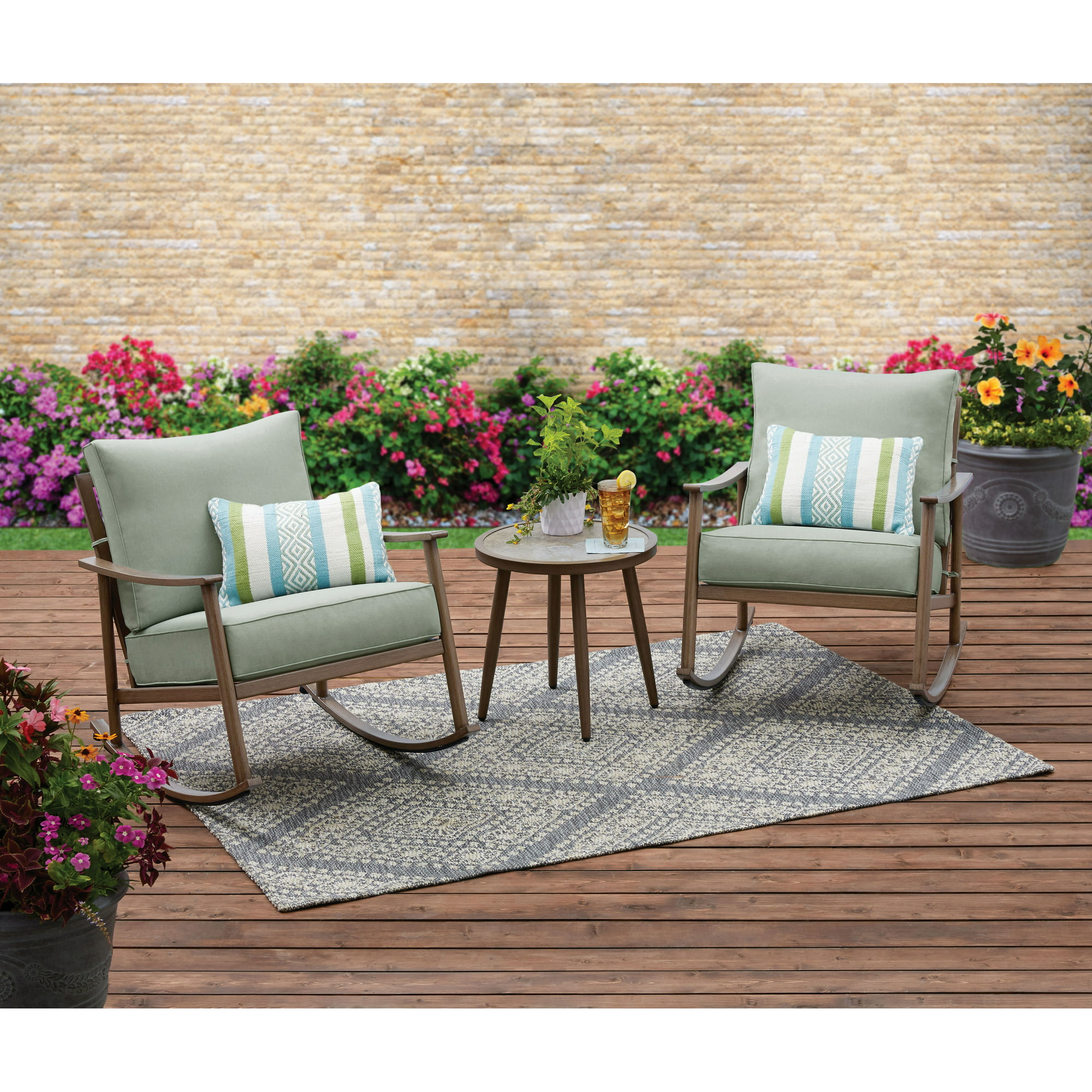 Better Homes & Gardens Roxbury 3-Piece Patio Rocking Chair Set