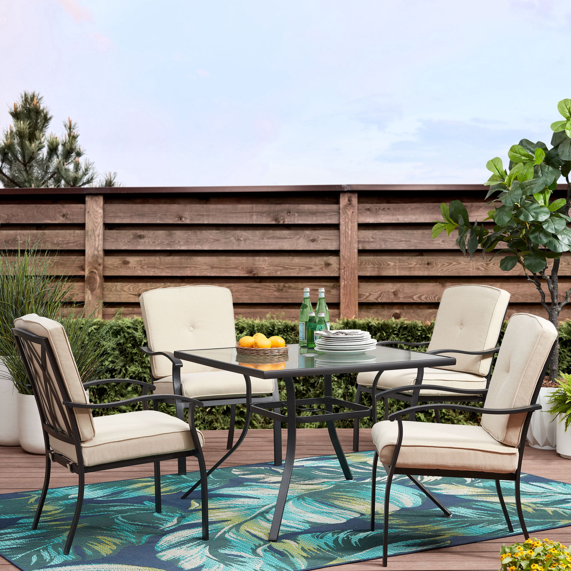 Mainstays Belden Park 5-Piece Outdoor Patio Dining Set