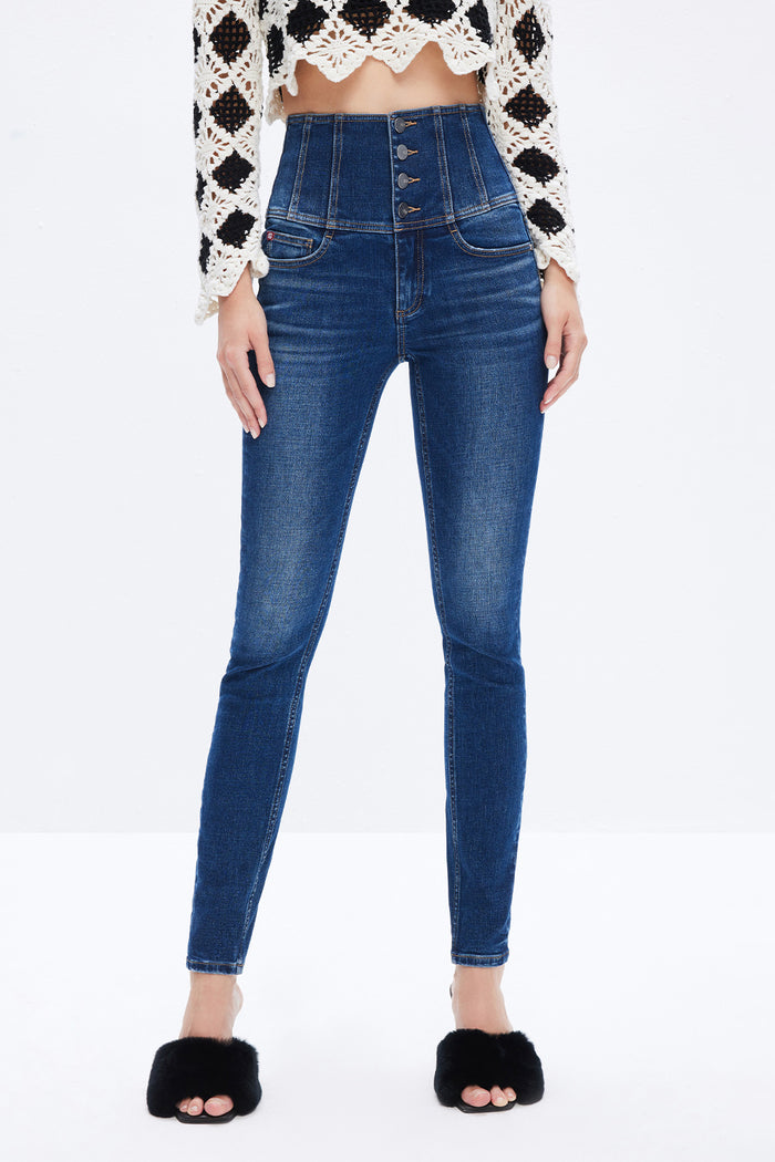 Miss Sixty Super High Waist Navy Blue Jeans