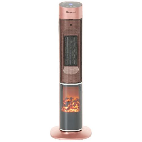 Lifesmart 2-in-1 Tower Heater with Flame Effect