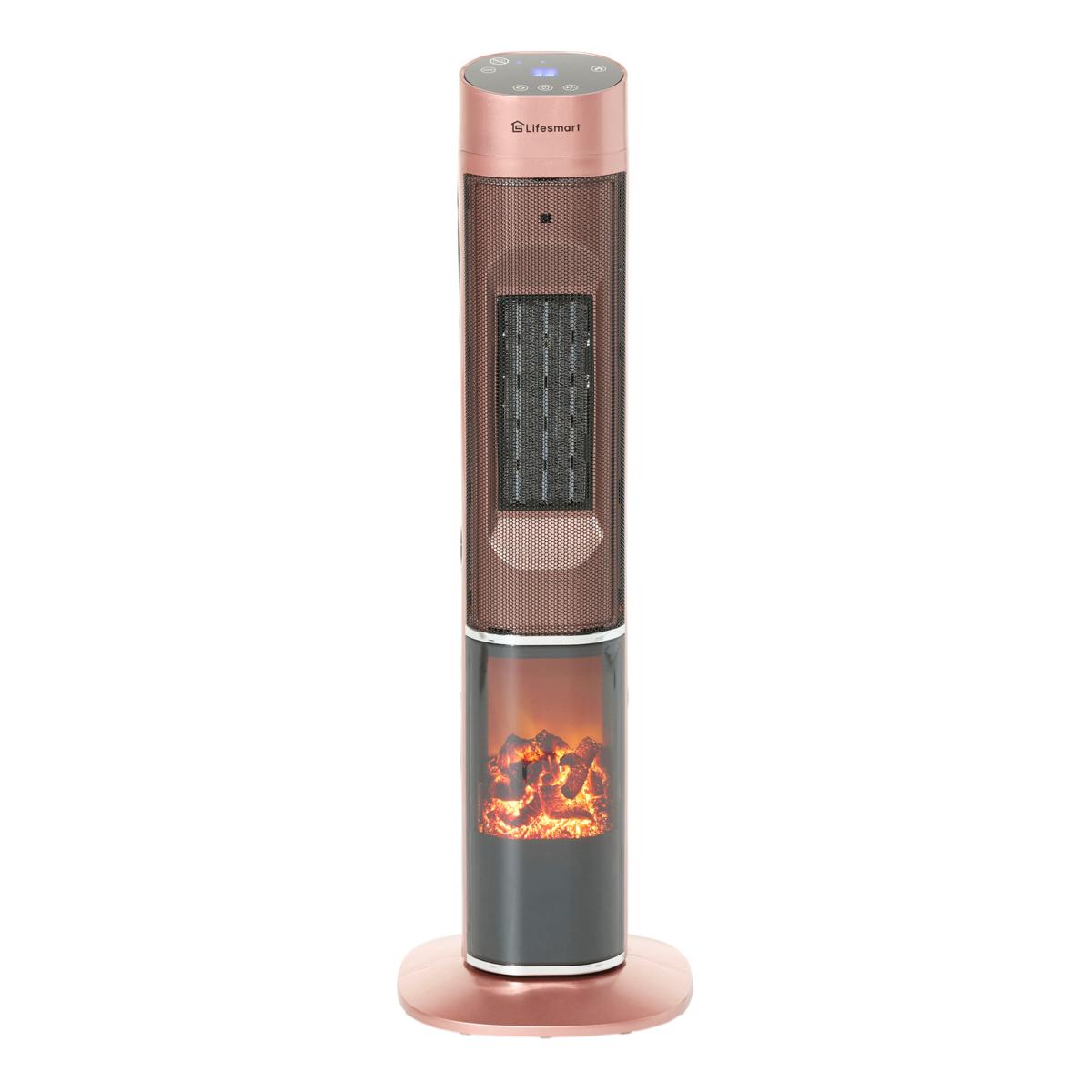 Lifesmart 2-in-1 Tower Heater with Flame Effect