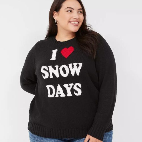 I Love Snow Days Crew-Neck Sweater