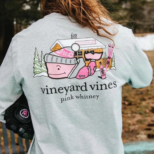 Vineyard Vines x Pink Whitney Ski Lodge Pocket T-Shirt