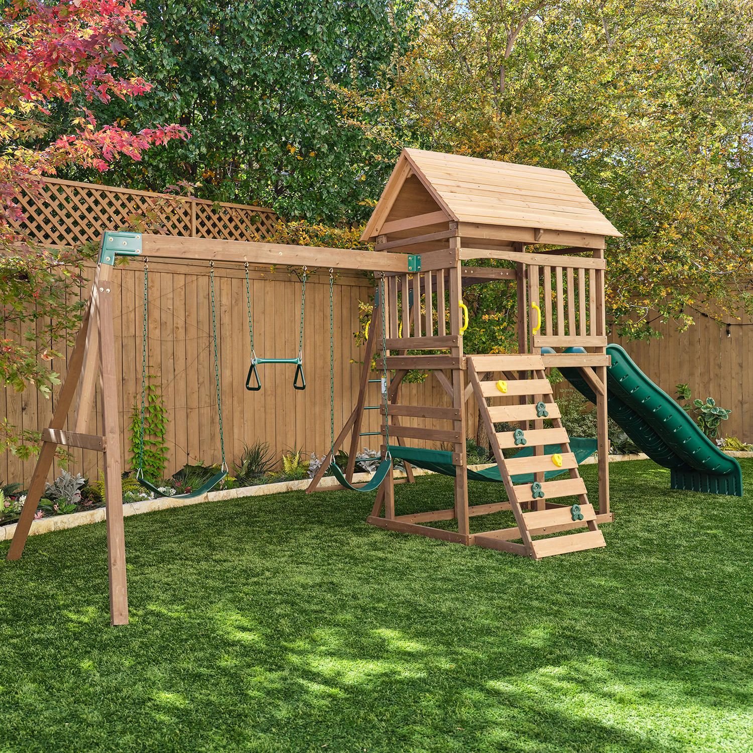 KidKraft Spacious Skies 5-in-1 Outdoor Swing Set