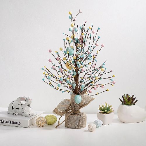Glitzhome Easter Egg Table Top Tree