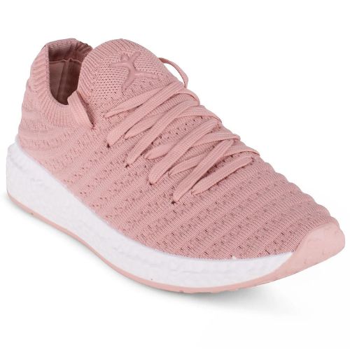 Danskin Bloom Textured Knit Lace-Up Sneakers