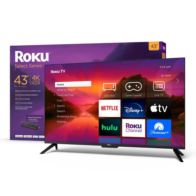 Roku 829610006499 43-Inch 4K HDR Smart Roku TV