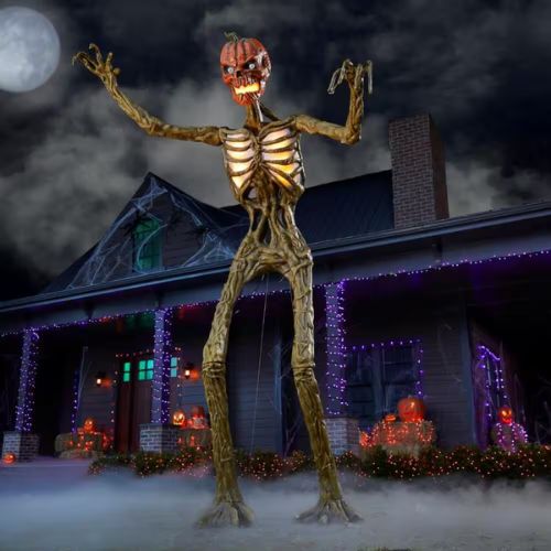 Home Accents Holiday Giant Inferno Pumpkin Skeleton