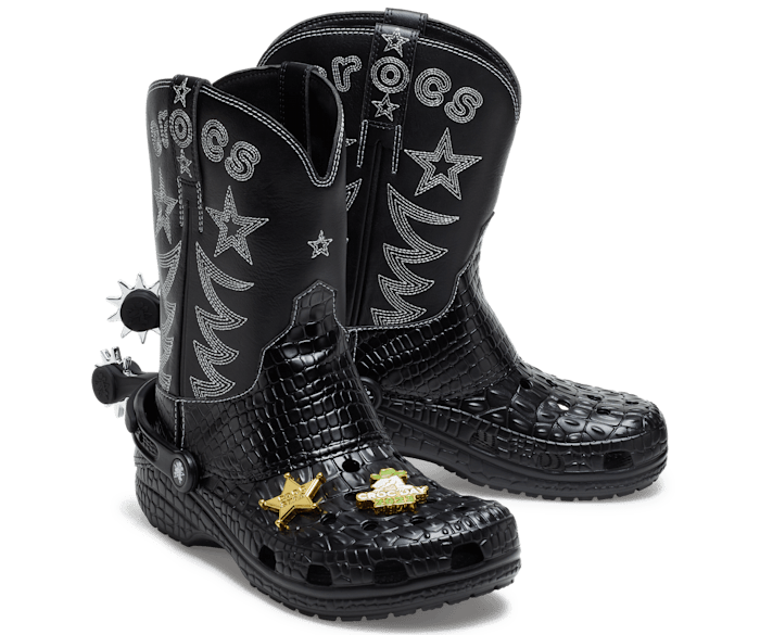 Crocs Cowboy Boots with Spurs