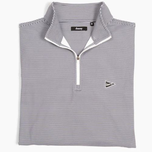 Breezy The Gray Microstripe Quarter-Zip