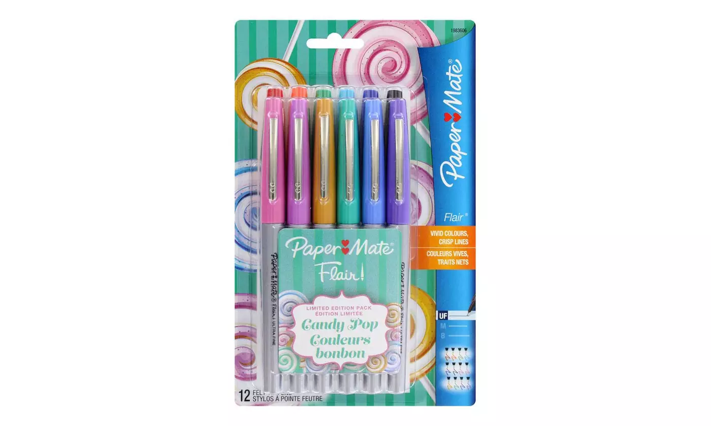 Paper Mate Flair Candy-Pop 0.4mm Felt-Tip Pens