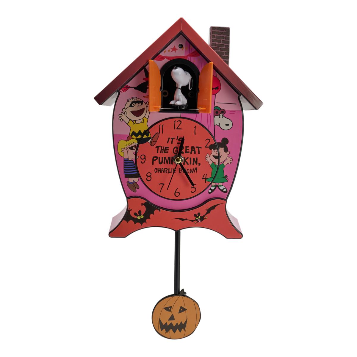 Peanuts Halloween Animated Cuckoo Clock
