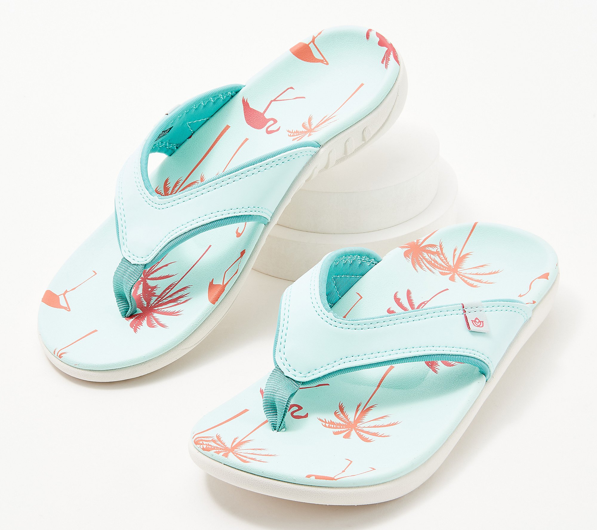 Spenco Yumi Wanderlust Orthotic Women's Thong Sandals (Aqua)