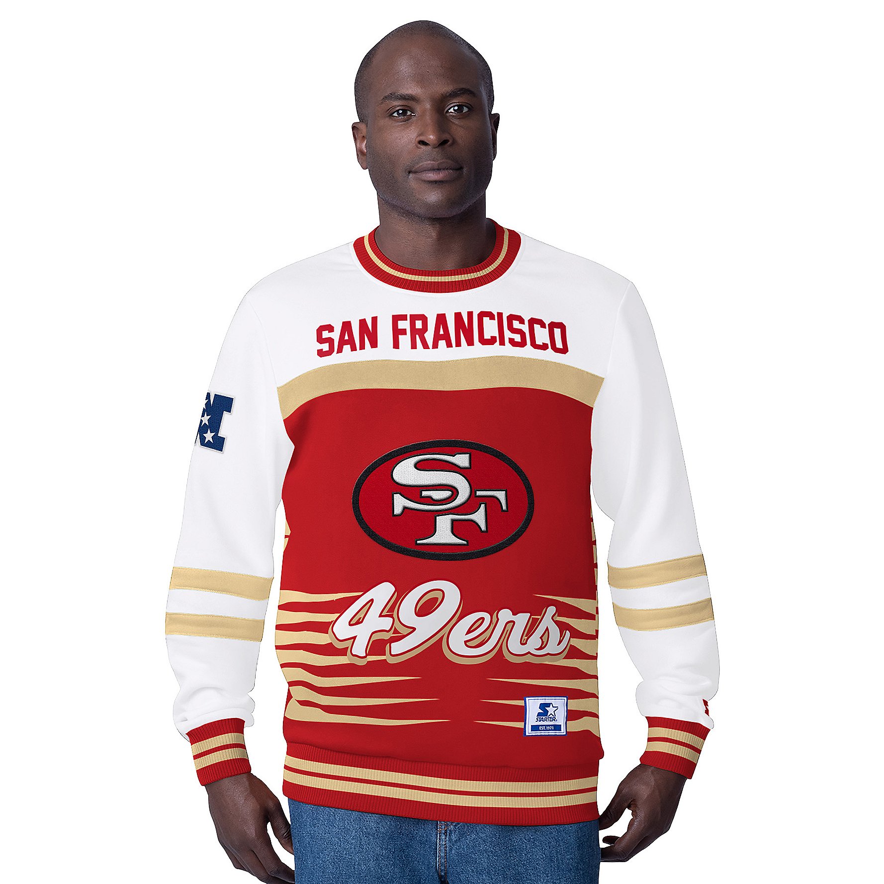 NFL Starter Men's Game Plan Retro Fleece Crewneck