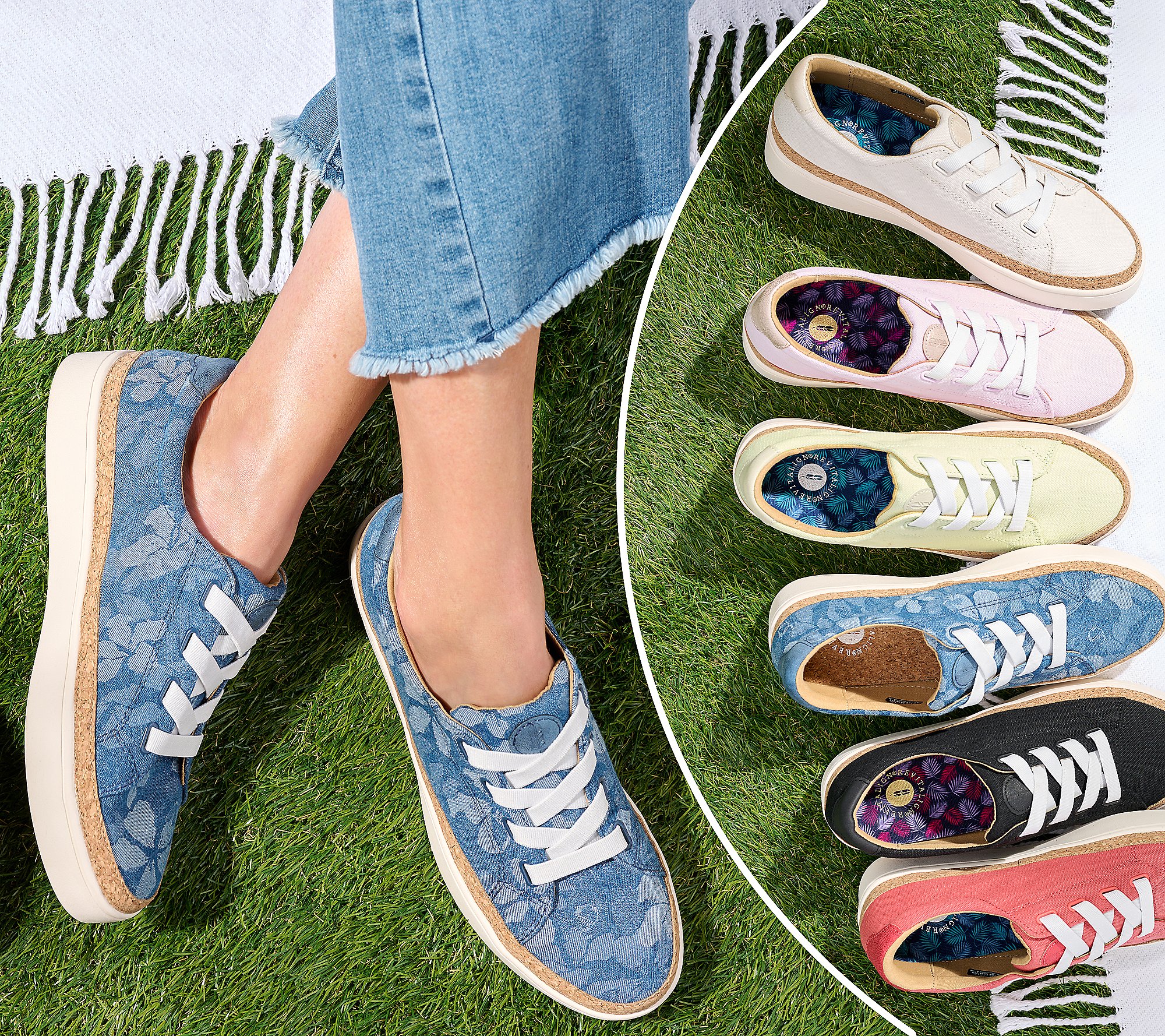 Revitalign Hermosa Orthotic Gore-Lace Slip-On Sneakers