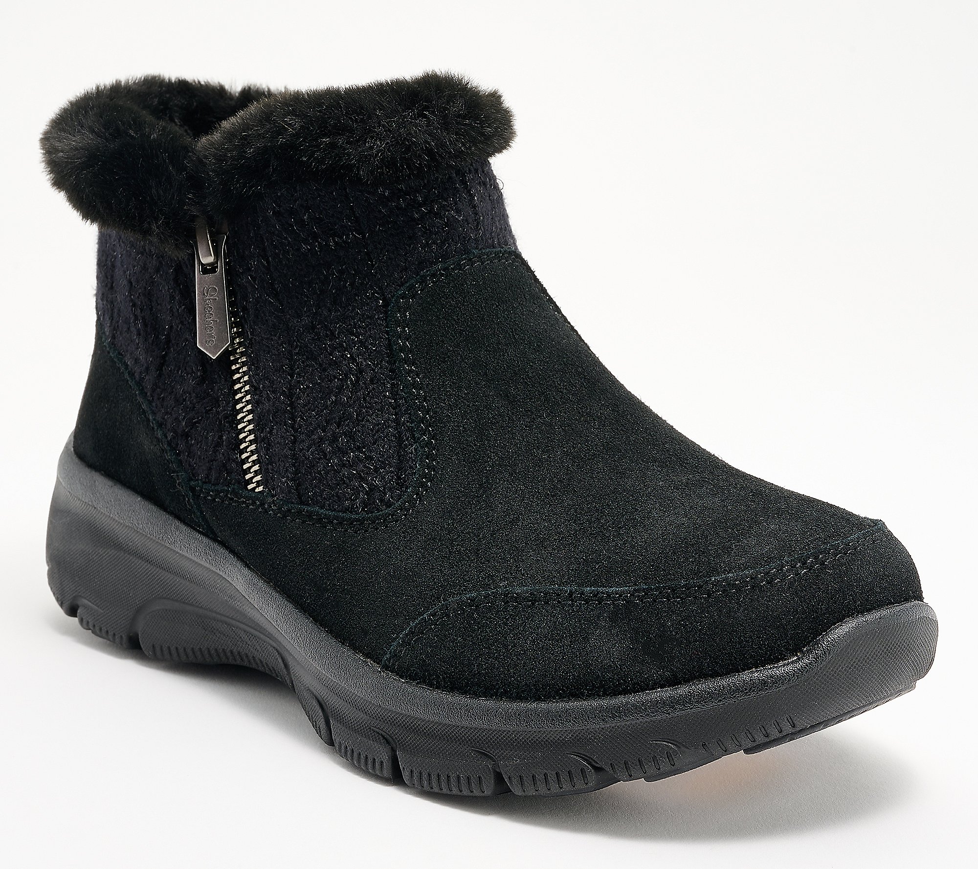 Skechers Elemental Bliss Easy Going Sparkle Knit Ankle Boots